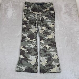 Oakley Ski Pant Mens Small Green Gray Preowned Camouflage Snowboarding Gorpcore